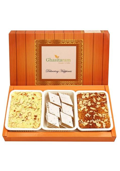 Ghasitaram Kaju Katli, Milk Cake And Soan Papdi