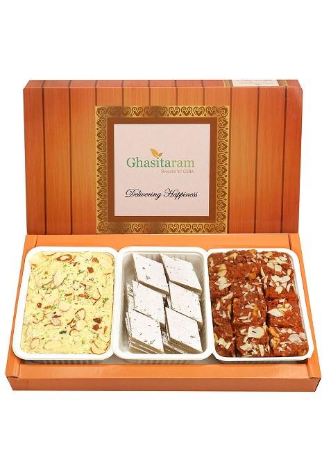 Ghasitaram Kaju Katli, Milk Cake And Soan Papdi