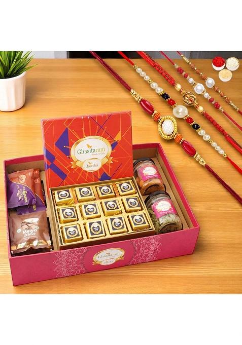 Ghasitaram Big Hamper Tray With Mewa Bites, Crunchy Cashew, Flavour Raisins, Bites And Cookies With...