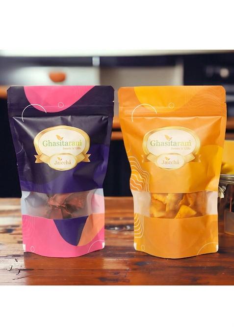 Ghasitaram Holi Sweets| Hampers| Gifts Namkeen-Beetroot And Moong Dal Chips Pouches