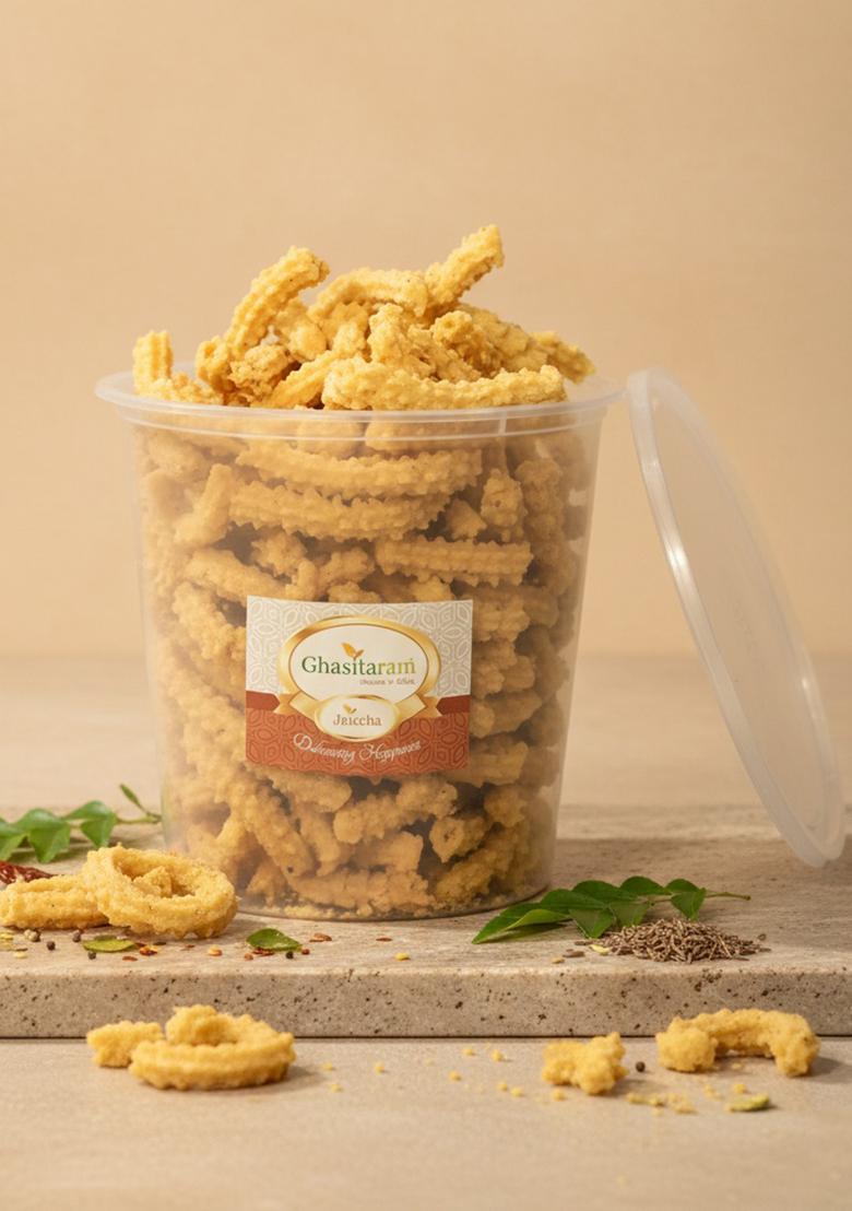 Ghasitaram Holi Sweets| Hampers| Gifts Namkeen-Diet Moong Murukku 250 Gms