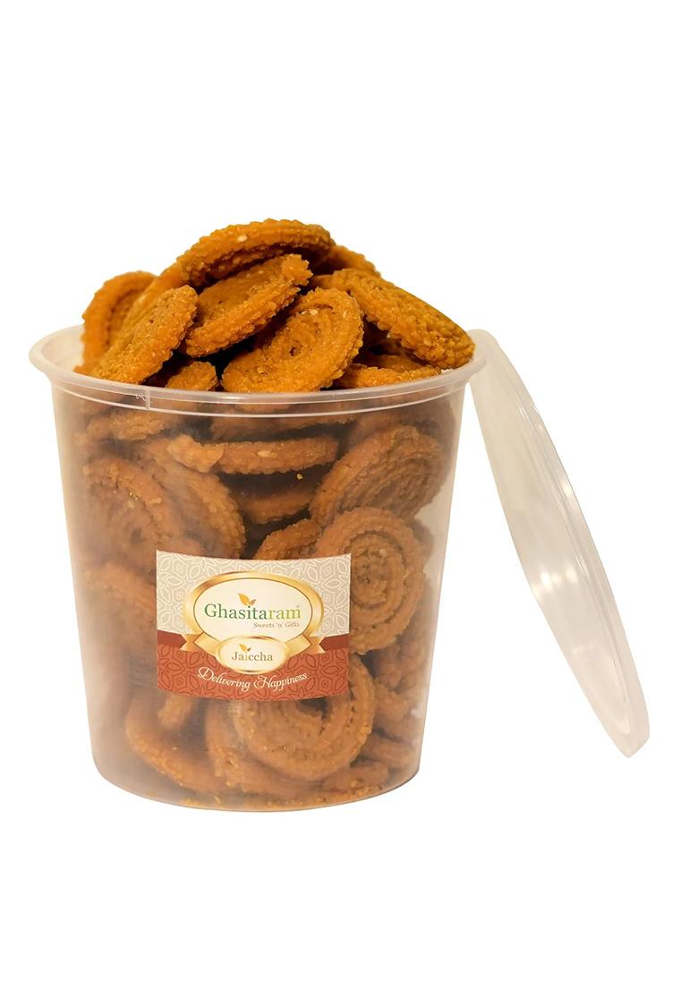 Ghasitaram Holi Sweets| Hampers| Gifts Namkeen-Moong Chakli 300 Gms