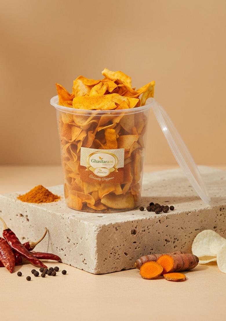 Ghasitaram Holi Sweets| Hampers| Gifts Namkeen-Roasted Moong Dal Chips 200 Gms