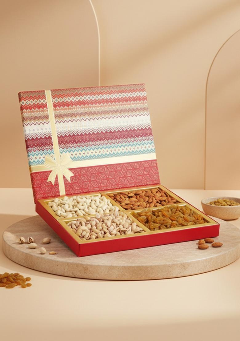 Ghasitaram Bhaidhooj Gifts-Fruit N Nut Dryfruit Box 1000 Gms
