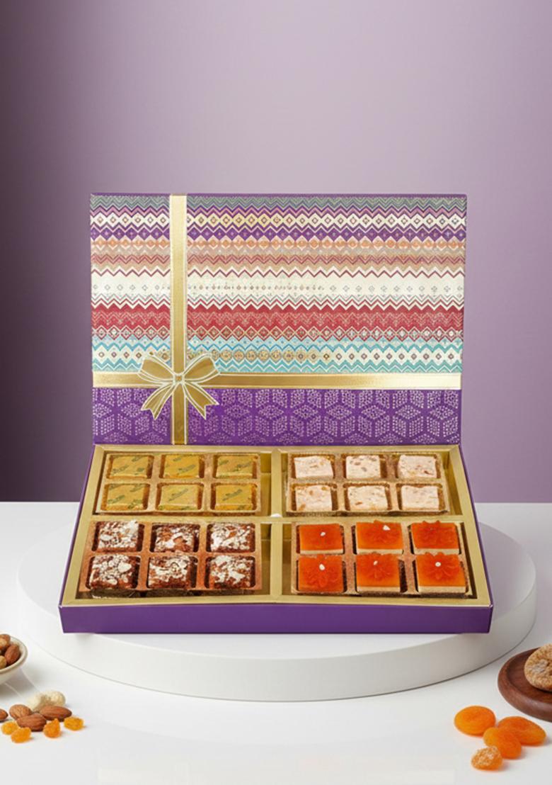 Ghasitaram Unique Diwali Gifts-Diwali Dryfruits-Fruit N Nut Assorted 24 Bites Box