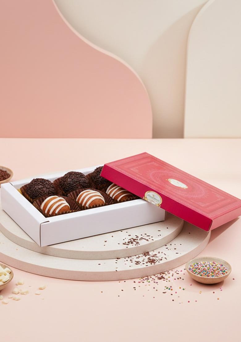 Ghasitaram Best Indian Sweets For Diwali-Diwali Gifts-Assorted Fancy Dryfruit Laddoos 6 Pcs