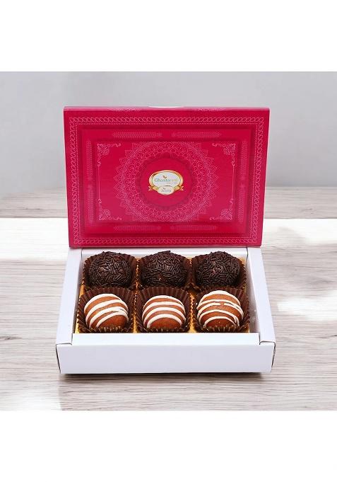 Ghasitaram Best Indian Sweets For Diwali-Diwali Gifts-Assorted Fancy Dryfruit Laddoos 6 Pcs