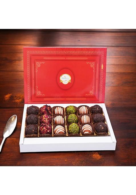Ghasitaram Best Indian Sweets For Diwali-Diwali Gifts-Assorted Fancy Dryfruit Laddoos 6 Pcs