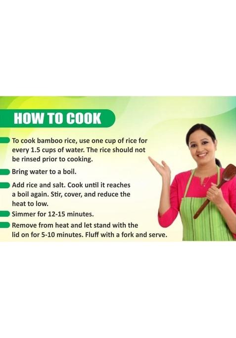 Sri Sai Forestry Bamboo Rice, Unpolished Brown Small Grain, 1 Kg