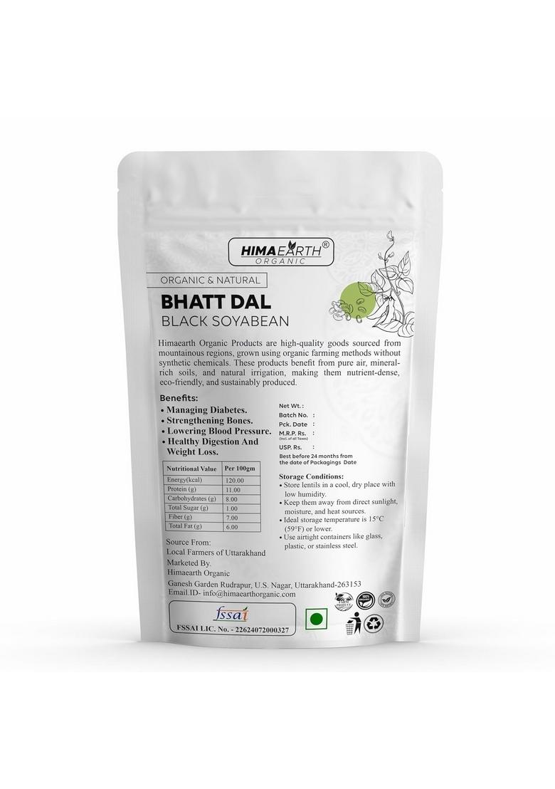 Himaearth Organic | Bhatt Ki Dal Black Soybean 500Gm Ancient Grain From Uttarakhand High Fiber And Protein Rich In Antioxidants Soyabean
