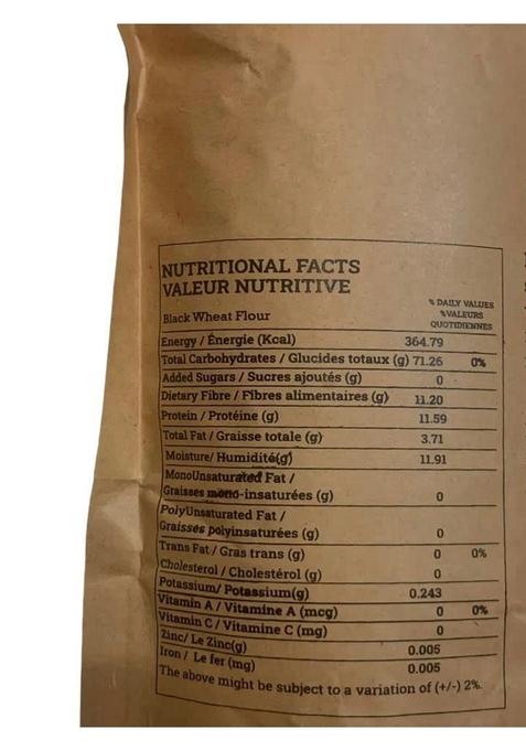 Barnaturals Black Wheat Flour 1 Kg Rich In Micro-Nutrients | No Preservatives High Protein Fiber Food