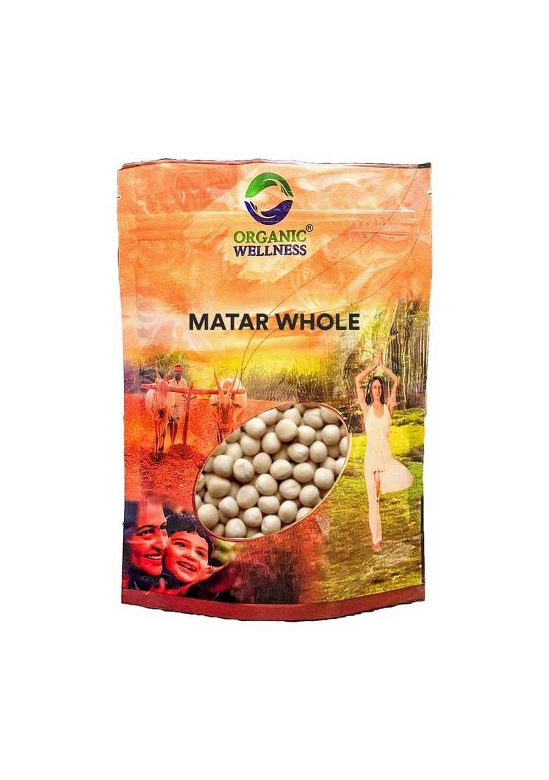 Organic Wellness White Matar Whole - 450Gm - Indya