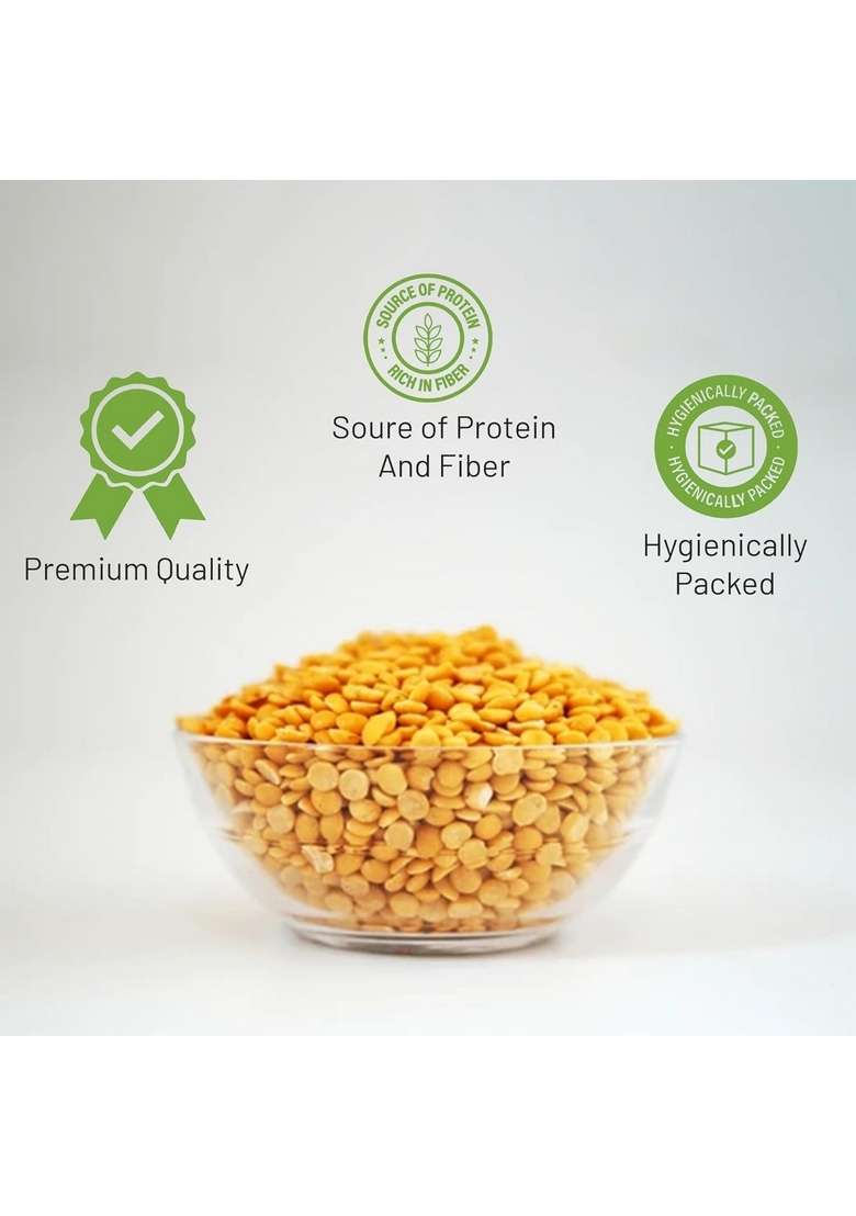 Sitavatika Unpolished Toor Dal 1Kg, No Added Colors And Chemical Gluten Free, Healthy Pulses - Indya