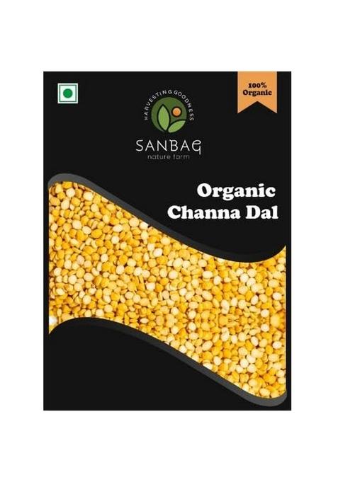 Sanbag Nature Farm Farm,Organic Chana Dal-1 Kg, 100% Organic,Unpolished, No Preservatives, Chemical-Free