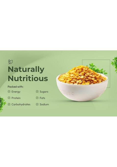 Sanbag Nature Farm Farm,Organic Chana Dal-1 Kg, 100% Organic,Unpolished, No Preservatives, Chemical-Free