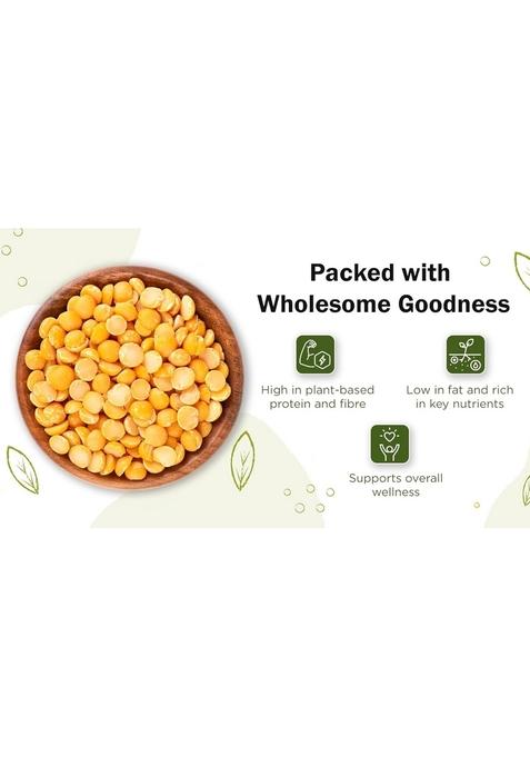 Sanbag Nature Farm Farm,Organic Chana Dal-1 Kg, 100% Organic,Unpolished, No Preservatives, Chemical-Free