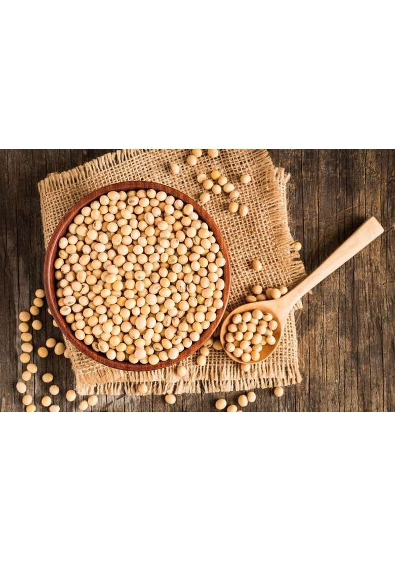 Farm365 Whole Soyabean Seeds - Source Of Dietary High Fiber And Protein, Rich In Antioxidants, Fresh Pulses Yellow Dana Soybean (500Gm) - Indya