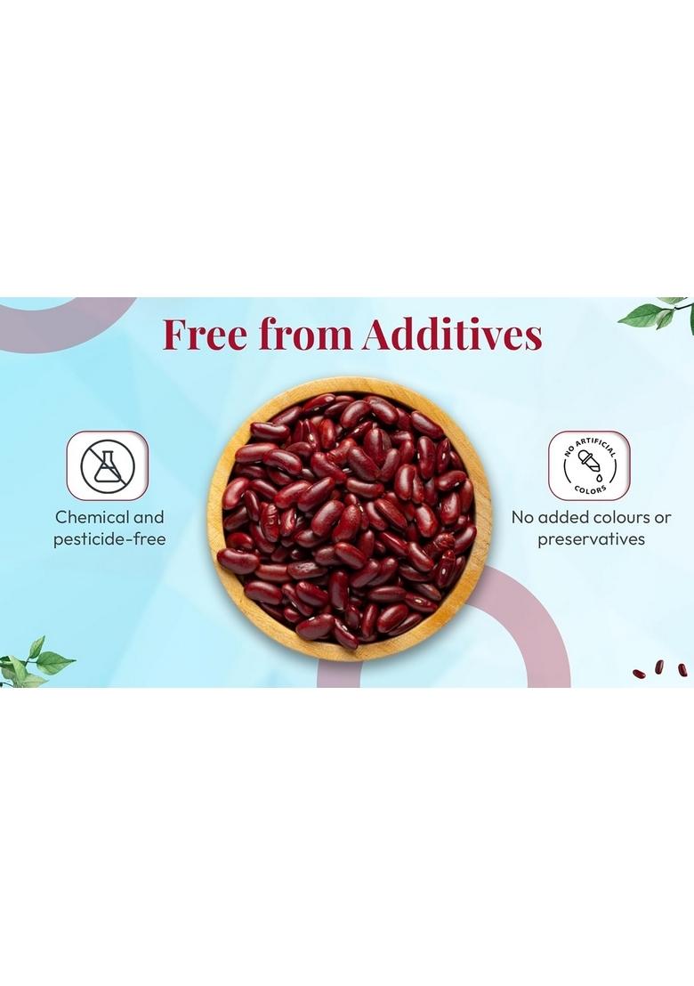 Sanbag Nature Farm Organic Red Rajma 1Kg,Unpolished,Kidney Beans, No Preservatives, Pesticide Free