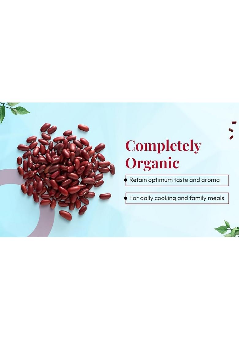 Sanbag Nature Farm Organic Red Rajma 1Kg,Unpolished,Kidney Beans, No Preservatives, Pesticide Free