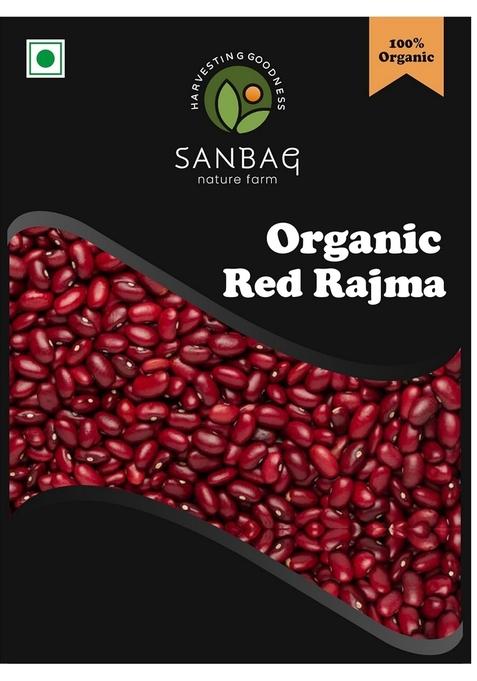 Sanbag Nature Farm Organic Red Rajma 1Kg,Unpolished,Kidney Beans, No Preservatives, Pesticide Free