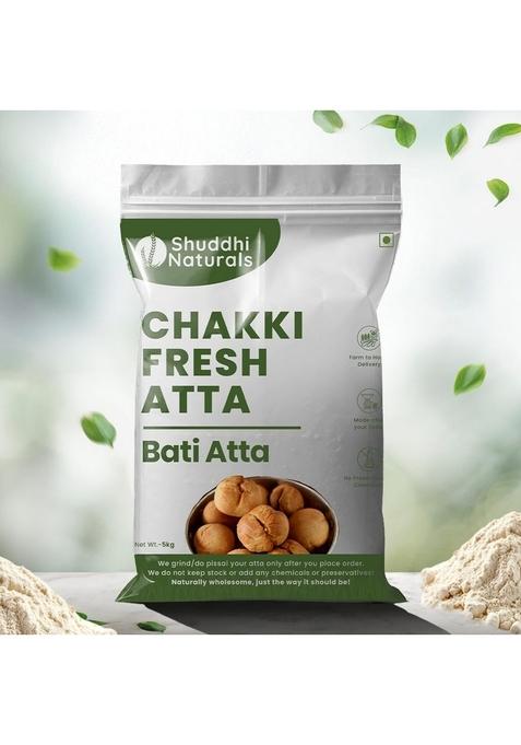 Shuddhi Naturals Natural Bati Atta (Sharbati Wheat) 1Kg | Premium Whole Wheat Flour For Soft & Fluffy Rich In Fiber Protein Traditional Rajasthani/Madhya Pradesh Style 100% Natural, No Additives