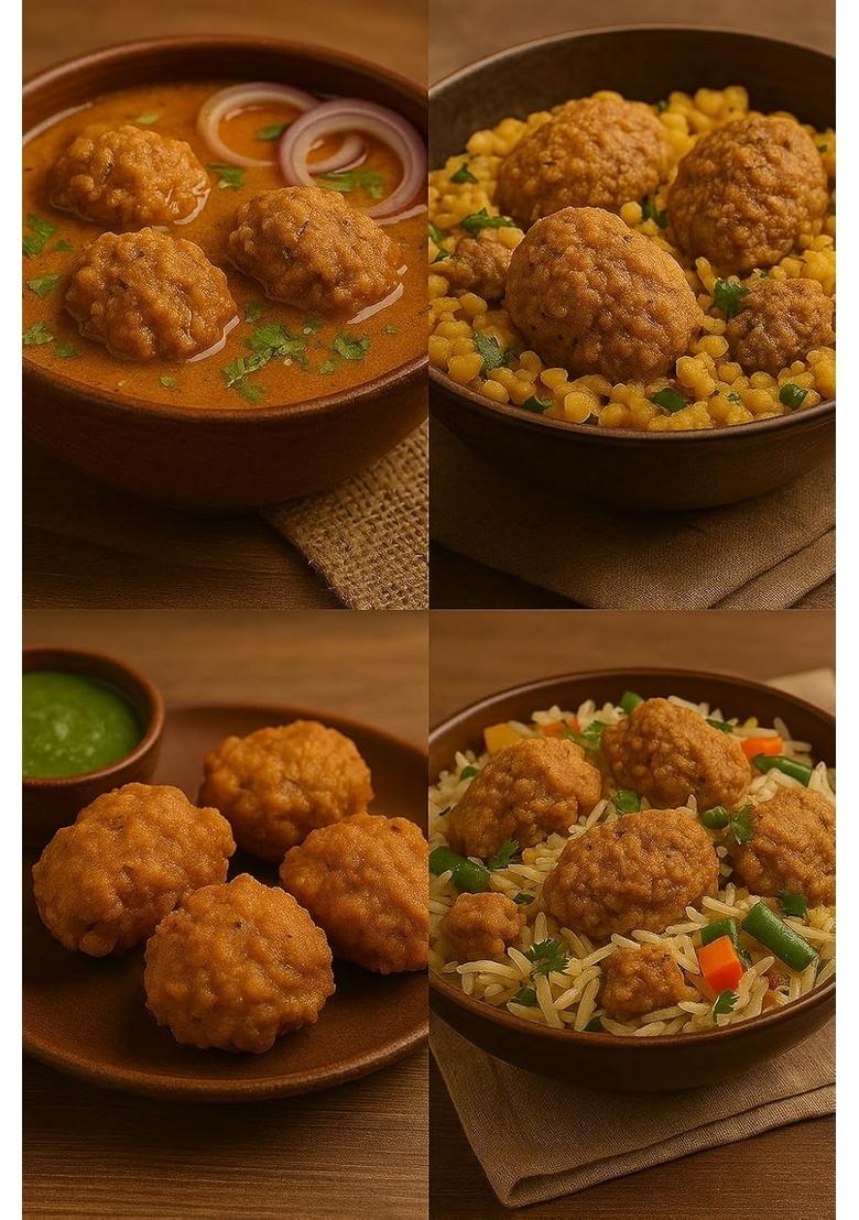 Ssg Amritsari Urad Dal Wadi 400 Gm | Spicy Sun-Dried Punjabi Badiyan Traditional Homemade Urid Lentil Dumplings For Curries & Sabzi Protein-Rich Preservative-Free Authentic Taste