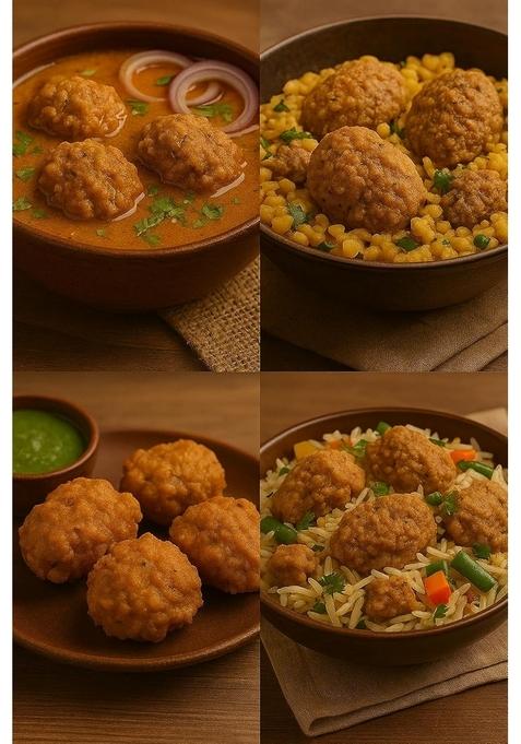 Ssg Amritsari Urad Dal Wadi 400 Gm | Spicy Sun-Dried Punjabi Badiyan Traditional Homemade Urid Lentil Dumplings For Curries & Sabzi Protein-Rich Preservative-Free Authentic Taste