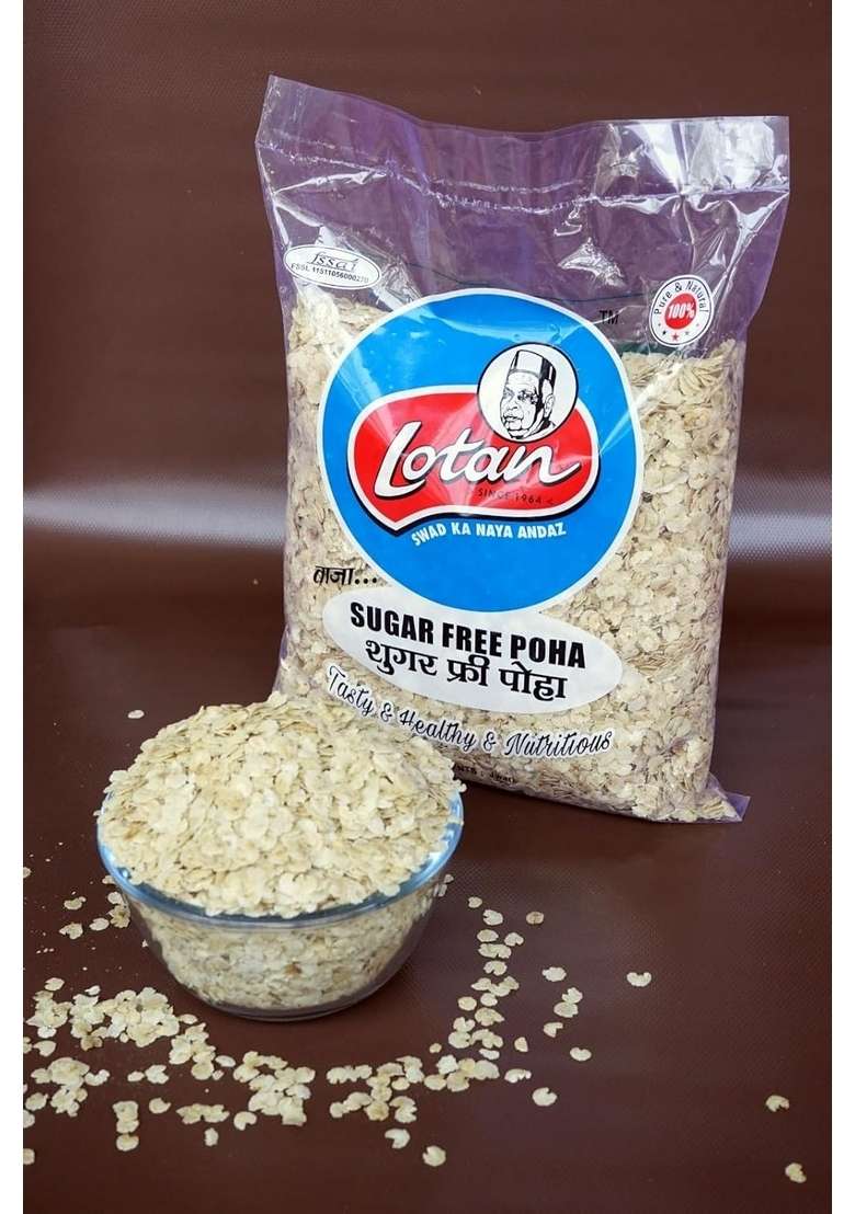 Lotan Delicious And Nutritious Sugar-Free Poha (Jawari Poha)- Healthy Snack With Omega-3 High Fiber - Indya