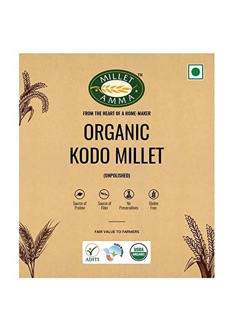 Millet Amma Unpolished Certified Organic Little Grains | 1 Kg Pack (Same Samalu Kutki Samai) Rich In Fibre Than Rice & Dietary Fibre, High Protein, Gluten Free