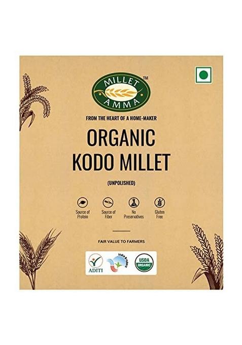 Millet Amma Unpolished Certified Organic Little Grains | 1 Kg Pack (Same Samalu Kutki Samai) Rich In Fibre Than Rice & Dietary Fibre, High Protein, Gluten Free