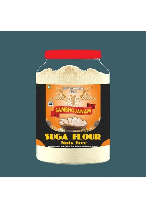 Sambhojanam Suga Flour(Nuts & Seeds Free-1Kg| Sugar Free Flour For Diabetic Care| Low Gi Control| Smart Choice Wholesome Nutrition Diabetics| Sampoorn Swaad Manage