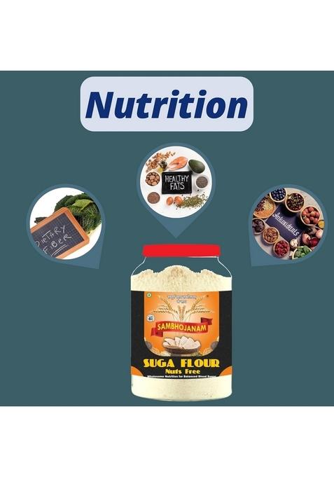 Sambhojanam Suga Flour(Nuts & Seeds Free-1Kg| Sugar Free Flour For Diabetic Care| Low Gi Control| Smart Choice Wholesome Nutrition Diabetics| Sampoorn Swaad Manage