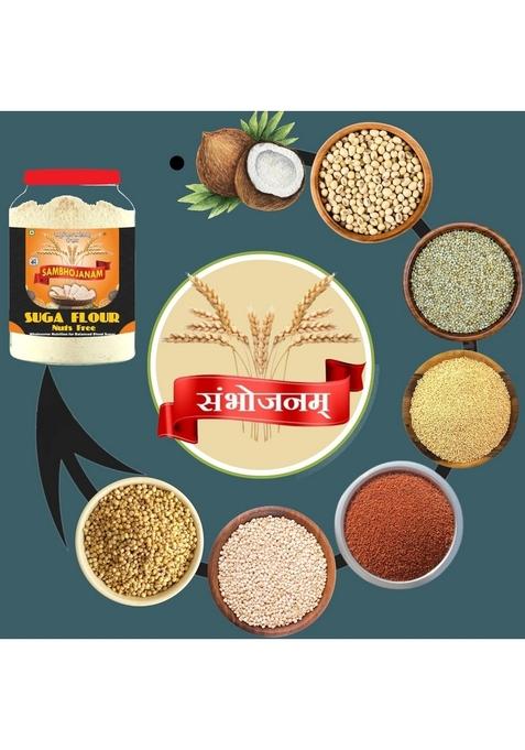 Sambhojanam Suga Flour(Nuts & Seeds Free-1Kg| Sugar Free Flour For Diabetic Care| Low Gi Control| Smart Choice Wholesome Nutrition Diabetics| Sampoorn Swaad Manage