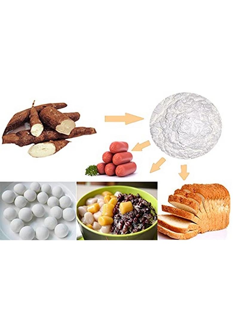 Nottacia Gluten Free Tapioca Starch ! Sabudana Atta 100% Organic Food For Fasting Keto Diet Plan !,500Gm