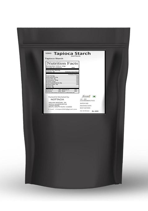 Nottacia Gluten Free Tapioca Starch ! Sabudana Atta 100% Organic Food For Fasting Keto Diet Plan !,500Gm