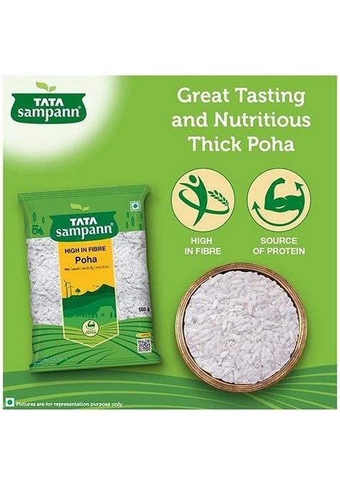 Plast Tata Poha / Aval (Flattened Rice) White 100% Organic Grocery And Pantry