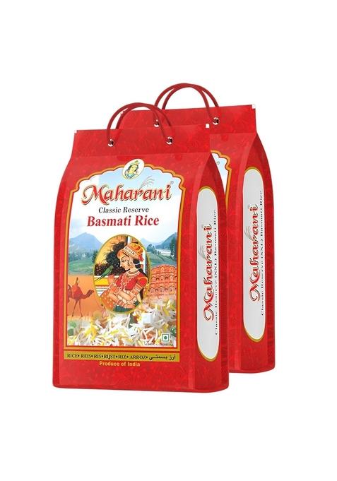 Maharani Classic Reserve Basmati Rice (10 Kg) | Premium Long Grain Steam Naturally Aged, Aromatic & Non-Sticky Ideal For Biryani, Pulao Daily Cooking