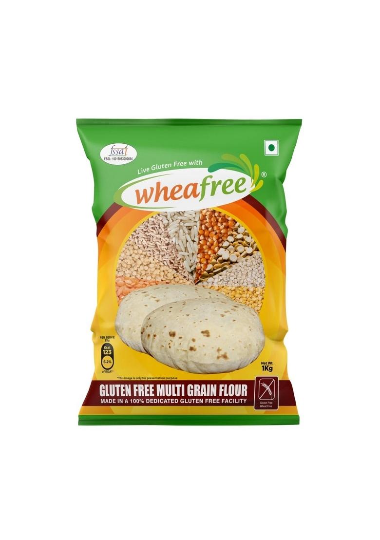 Wheafree Gluten Free Jowar Atta, Multigrain Flour & Besan Combo (1Kg Each) | Gluten-Free Lactose Soya Celiac-Friendly