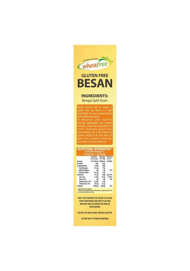 Wheafree Gluten Free Jowar Atta, Multigrain Flour & Besan Combo (1Kg Each) | Gluten-Free Lactose Soya Celiac-Friendly