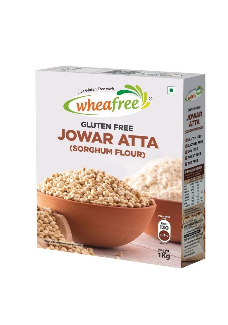 Wheafree Gluten Free Jowar Atta, Multigrain Flour & Besan Combo (1Kg Each) | Gluten-Free Lactose Soya Celiac-Friendly