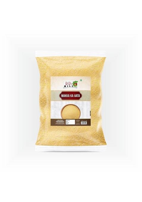 90'S Mill Diwali Sale Organic Makki Ka Atta | Corn Flour Makka Maize Kernel (500 G) Great Indian Festival