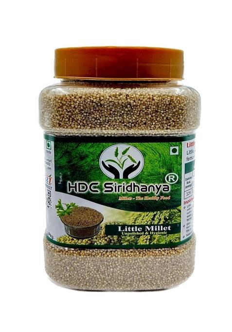 Hdc Siridhanya Unpolished & Organic Positive Little Millet Gross Wt 900G Organically Grown From Andhra Pradesh