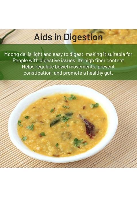 Sitavatika Unpolished Moong Dal 1Kg, No Added Colors And Chemicals Gluten Free, Cholesterol Free