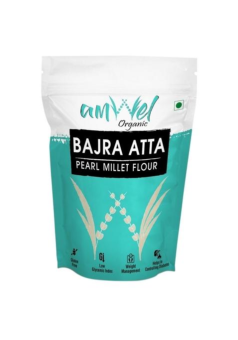 Amwel Organic Bajra Atta | Pearl Millet Flour 450G Gluten Free Diabetic Friendly Low Gi Aata For Sugar Control