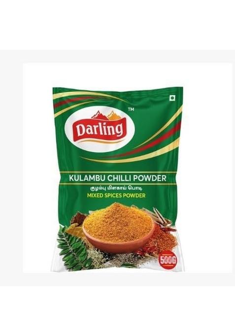 Darling Kulambu Chilli Powder 500G | Authentic South Indian Gravy Mix Rich Aroma & Traditional Taste Milagai Thool Pure Natural Masala For Cooking