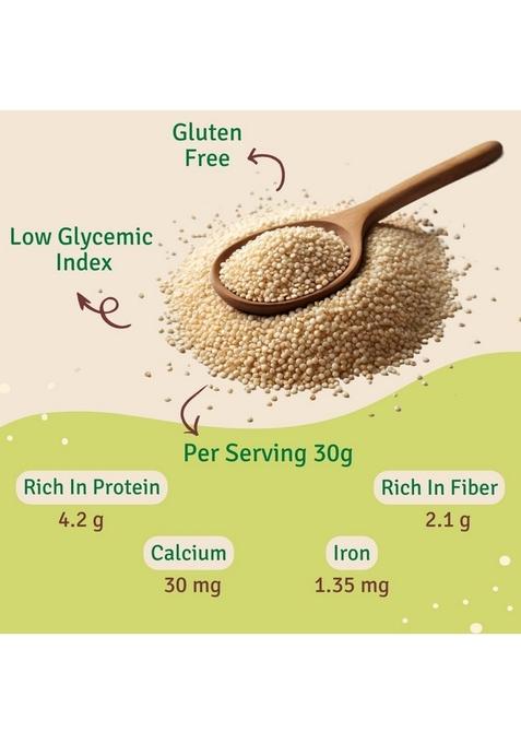 Just Organik White Quinoa 1Kg | 100% Organic Superfood Rice Complete Plant Protein With All Essential Amino Acids Gluten-Free, Fiber And Nutrient-Rich Supports Heart & Digestive Health