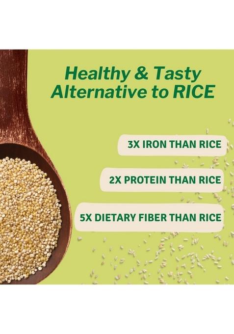 Just Organik White Quinoa 1Kg | 100% Organic Superfood Rice Complete Plant Protein With All Essential Amino Acids Gluten-Free, Fiber And Nutrient-Rich Supports Heart & Digestive Health