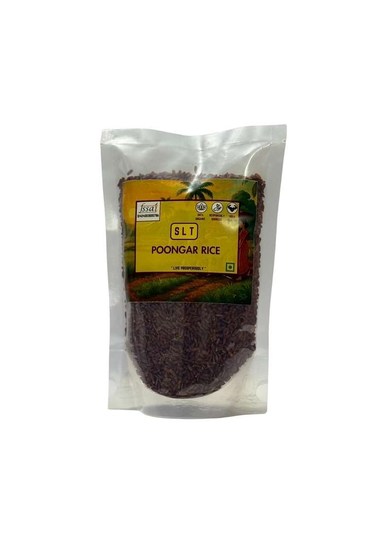 S L T – Poongar Rice 500G –Traditional Red | Naturally Grown Unpolished & Gluten-Free Rich In Iron Fibre Tamil Nadu Organic Variety - Indya