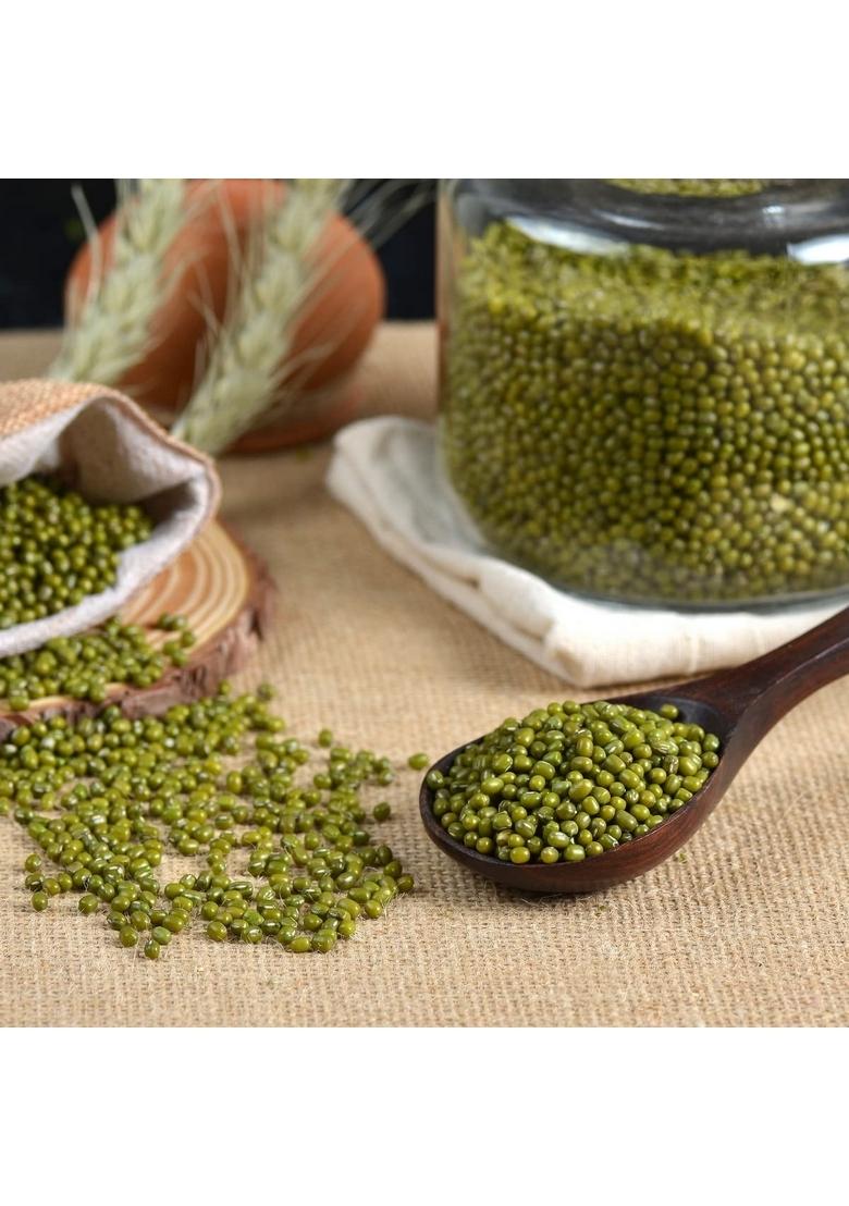 Laxmi Daily Feast Whole Green Moong Big 1 Kg | Desi Hari Mung For Sprouting Sabut