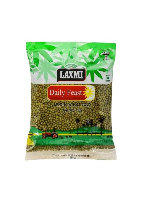 Laxmi Daily Feast Whole Green Moong Big 1 Kg | Desi Hari Mung For Sprouting Sabut